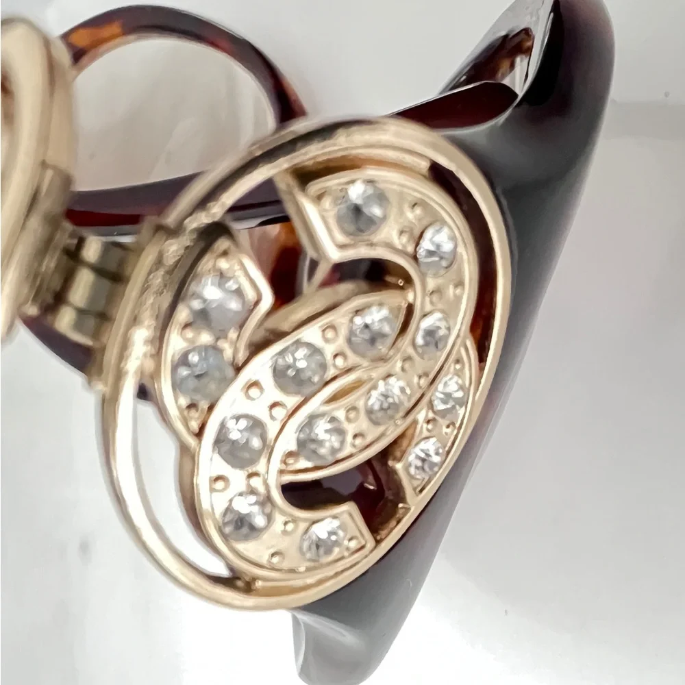 Chanel sunglasses triple CC CH5006 tortoise shell finish dark Havana vintage - Picture 8 of 16